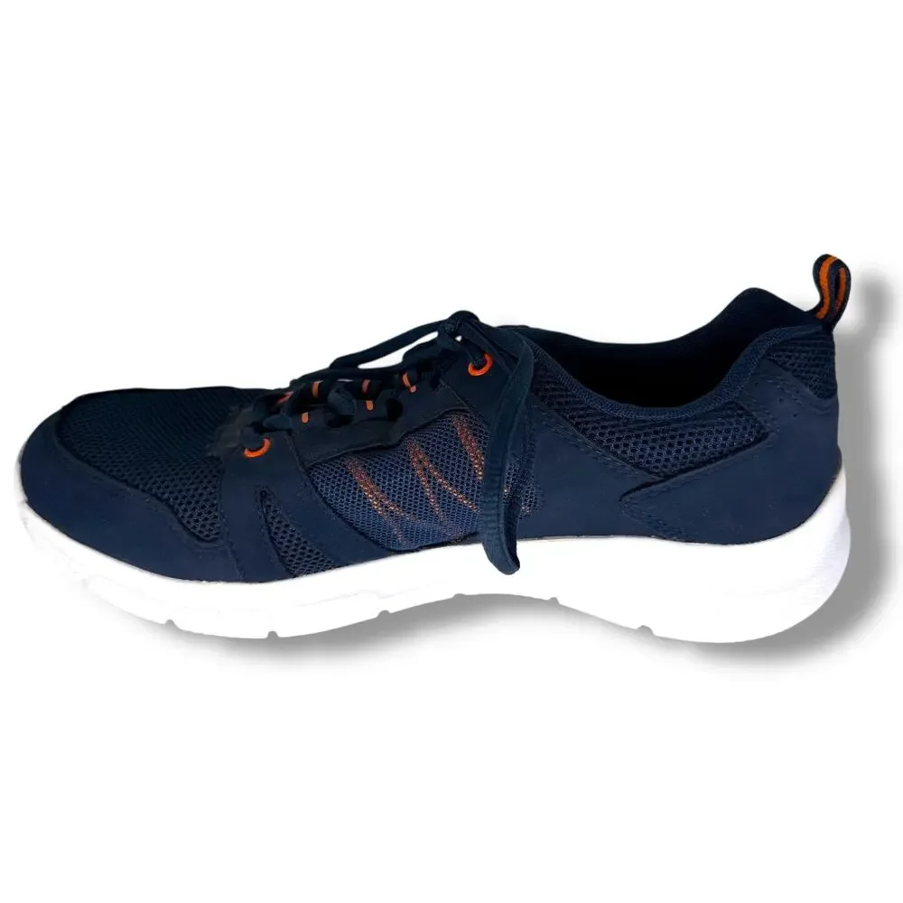 Everlast Sport Men's Renegade Navy/Orange Lace-Up Sneakers‎ Shoes Mens 9.5